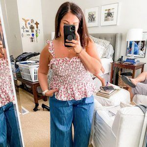 J. Crew Liberty of London Ruched Top